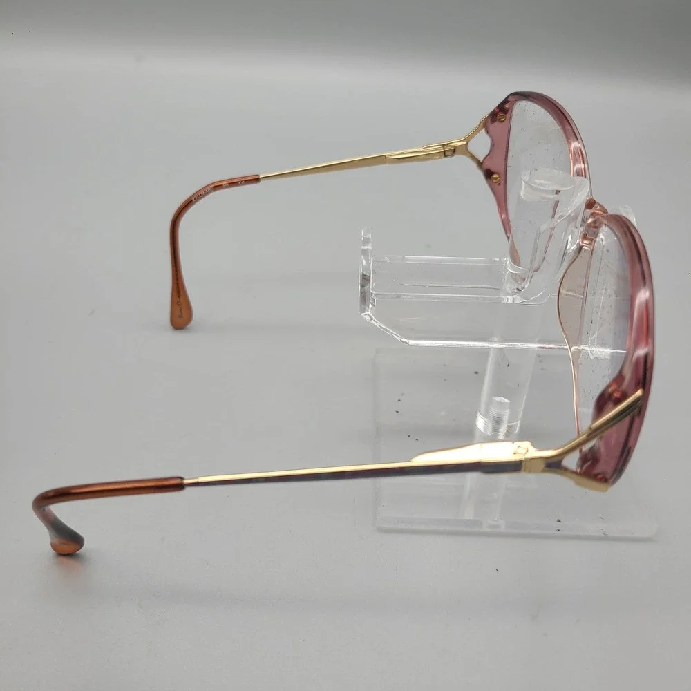 Gloria Vanderbilt Zyloware 746 Eyeglass Frames Pink Mauve Gold Butterfly 140mm